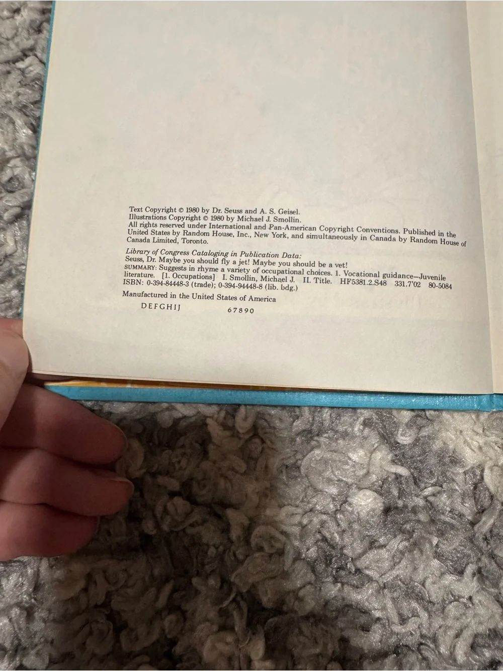 Vintage 1980 Dr. Seuss Book Club Edition